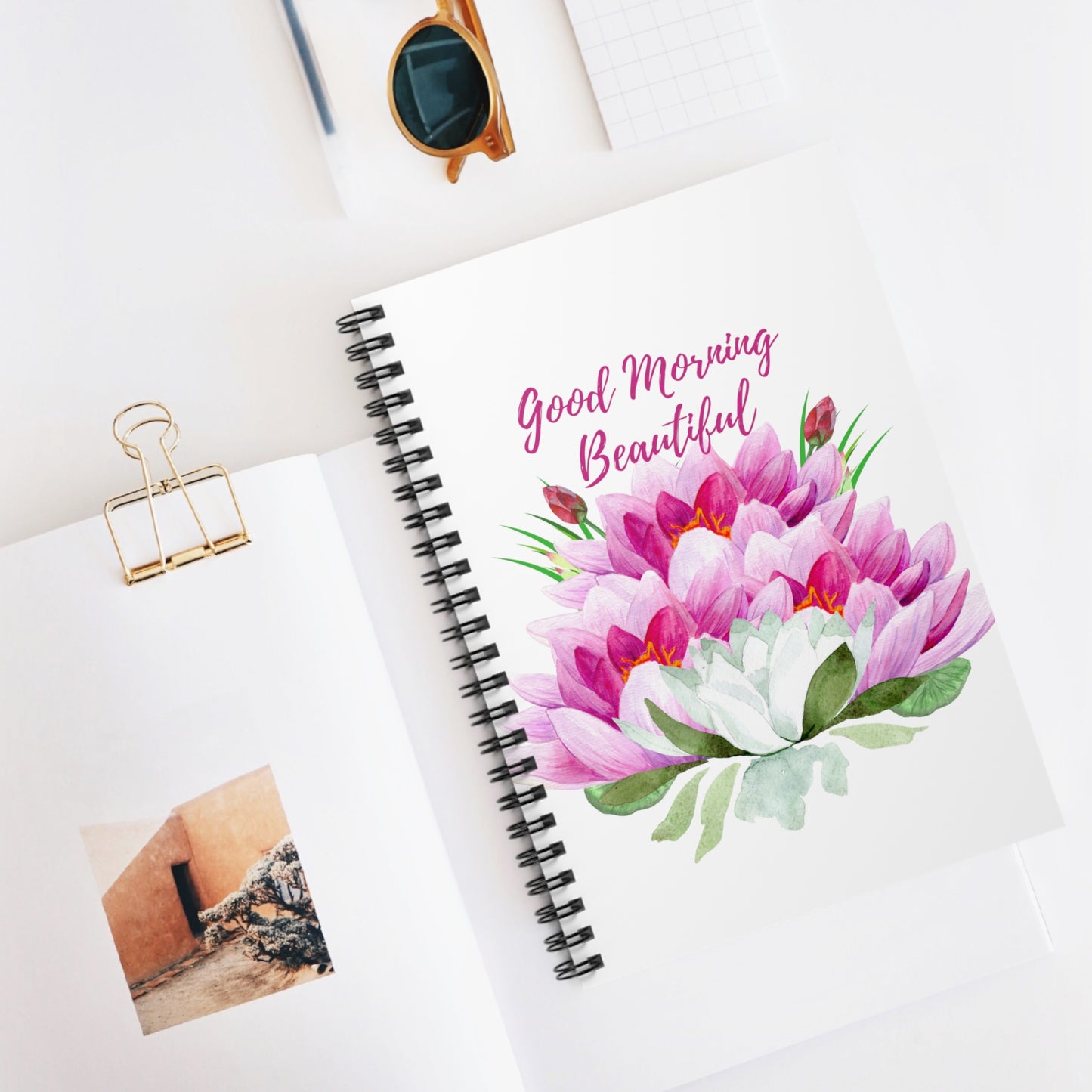 Good Morning Beautiful -Spiral Notebook - Ruled Line