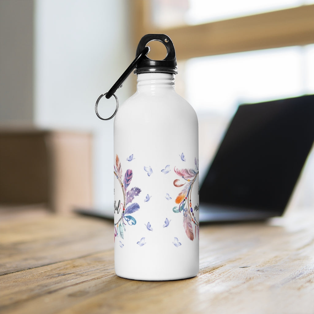 Be Mindful 14 oz Stainless Steel Water Bottle