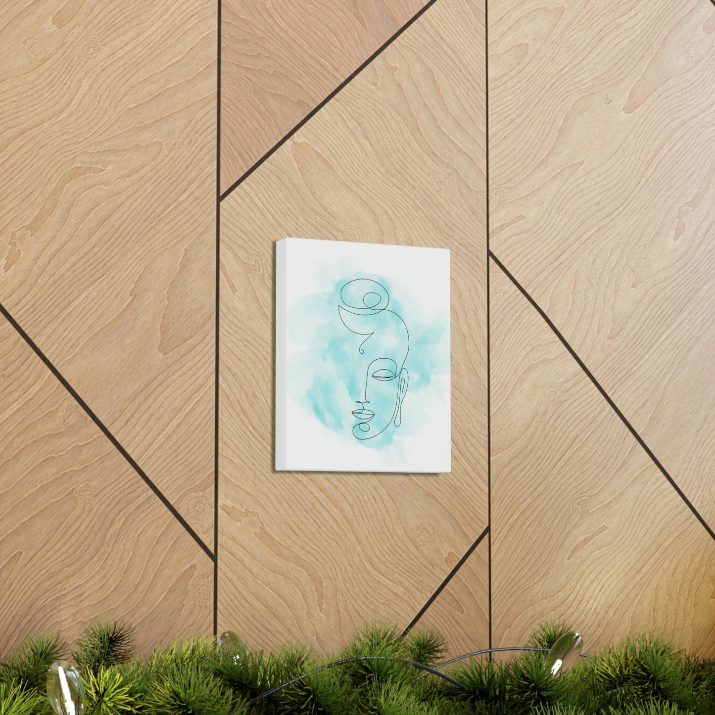 Vibrant Buddha Blue 8 X10 Wrapped Canvas - Print No Frame Needed