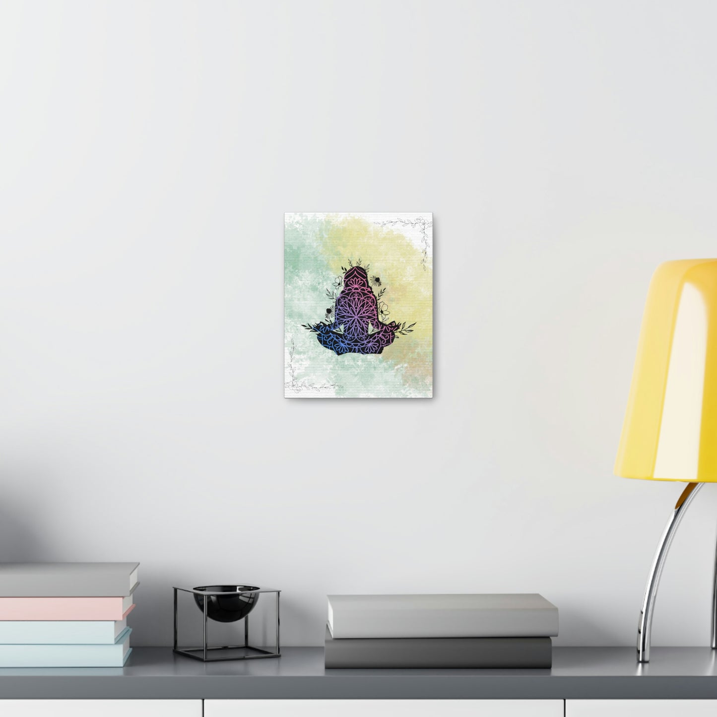 The "Meditative Mandala" Wrapped Canvas 8 x 10 - NO FRAME Needed