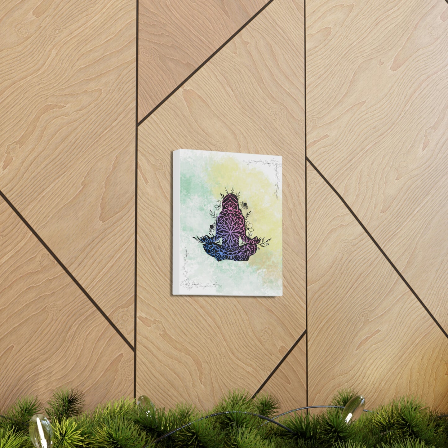 The "Meditative Mandala" Wrapped Canvas 8 x 10 - NO FRAME Needed