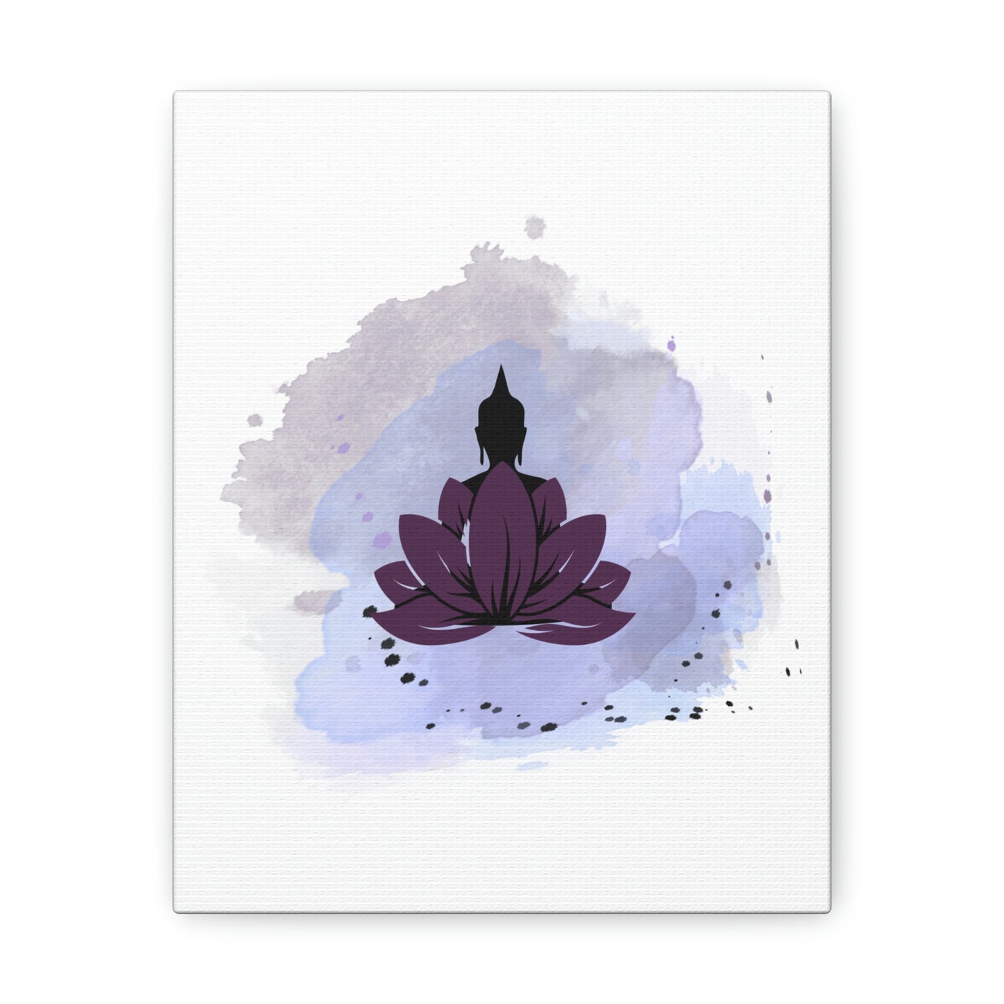 A "Meditation Lotus" 8 X 10 Wrapped Canvas Wall Art - NO FRAME Needed