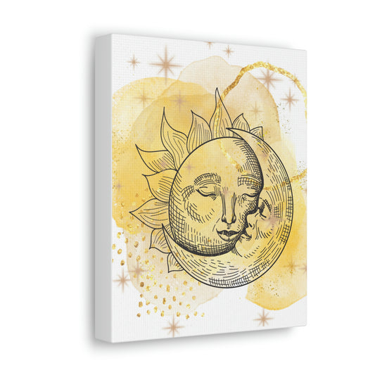 When the Moon Kisses the Sun  Wall Art  Wrapped Canvas 8 x 10
