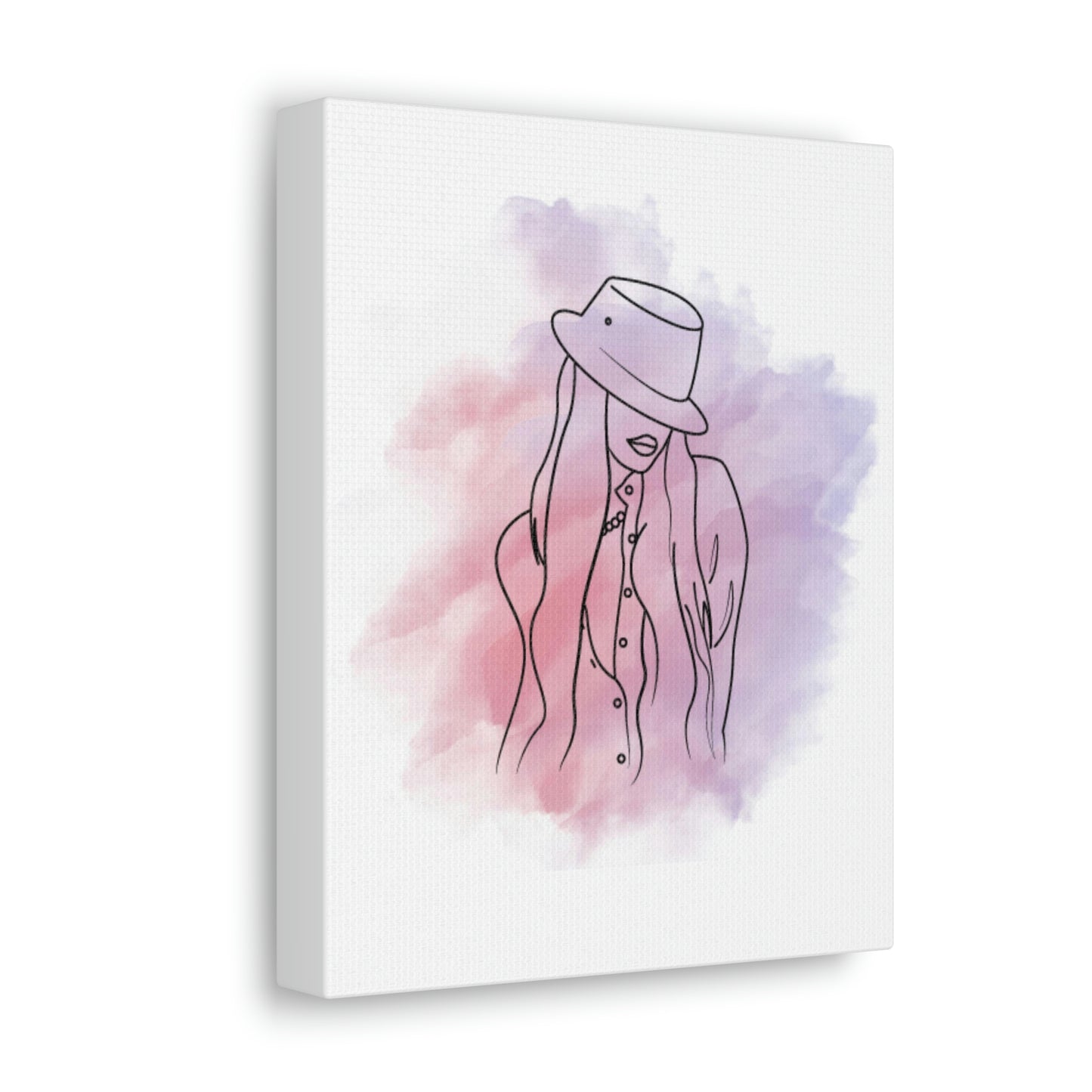 8 X 10 "Sassy Girl" Wrapped Canvas Wall Art - No Frame Needed