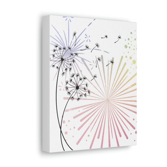 Dandelion Wishes  8 X 10 Wrapped Canvas