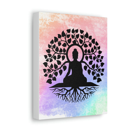 Meditative Tree of Life Wall Art on Canvas