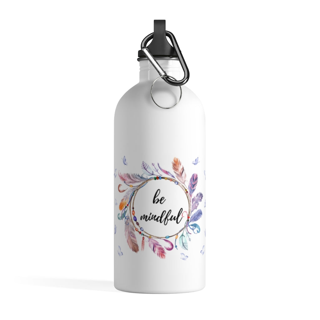 Be Mindful  14 oz  Stainless Steel Water Bottle