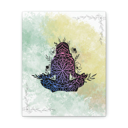 The "Meditative Mandala"  Wrapped Canvas 8 x 10 - NO FRAME Needed